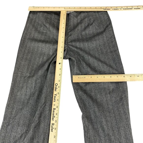 Elliott Lauren Trouser Pants Womens Size 4 Gray Pinstriped Bootcut Leg - Picture 4 of 16